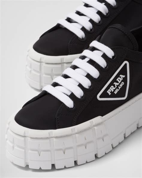 prada gabardine sneakers|prada double wheel sneakers.